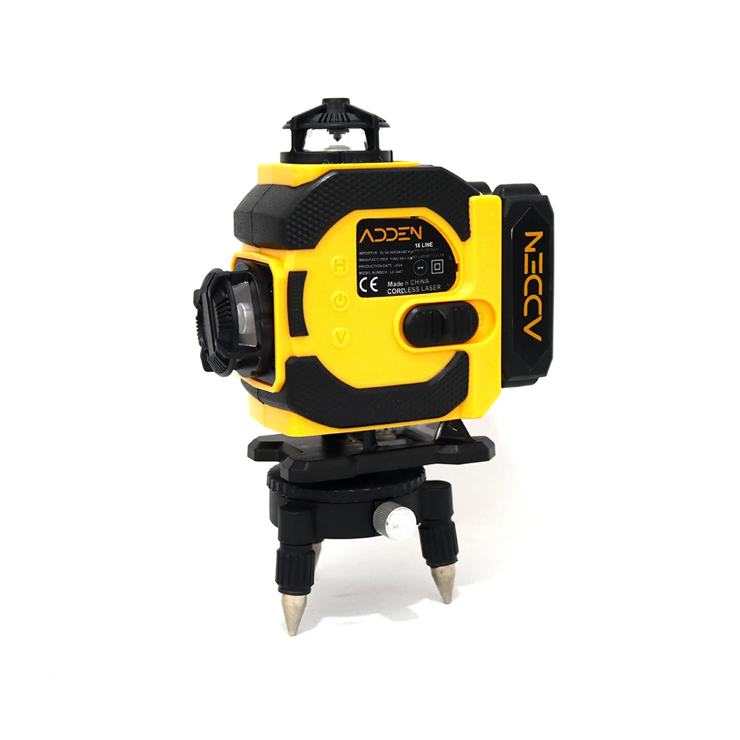 ADDEN ADN-LT-0003 Profesyonel 16 Yönlü Lazer Terazi | 2 Batarya + Tripod + Sehpa + Gözlük + Kumanda Setli