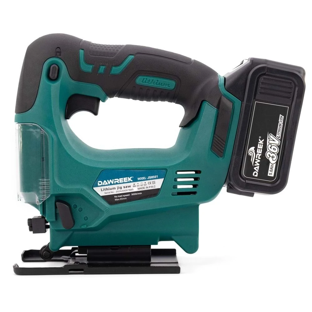 DAWREEK ADN0570 36V Şarjlı Dekupaj Testere 5Ah 2 Batarya 3000RPM 65MM Profesyonel