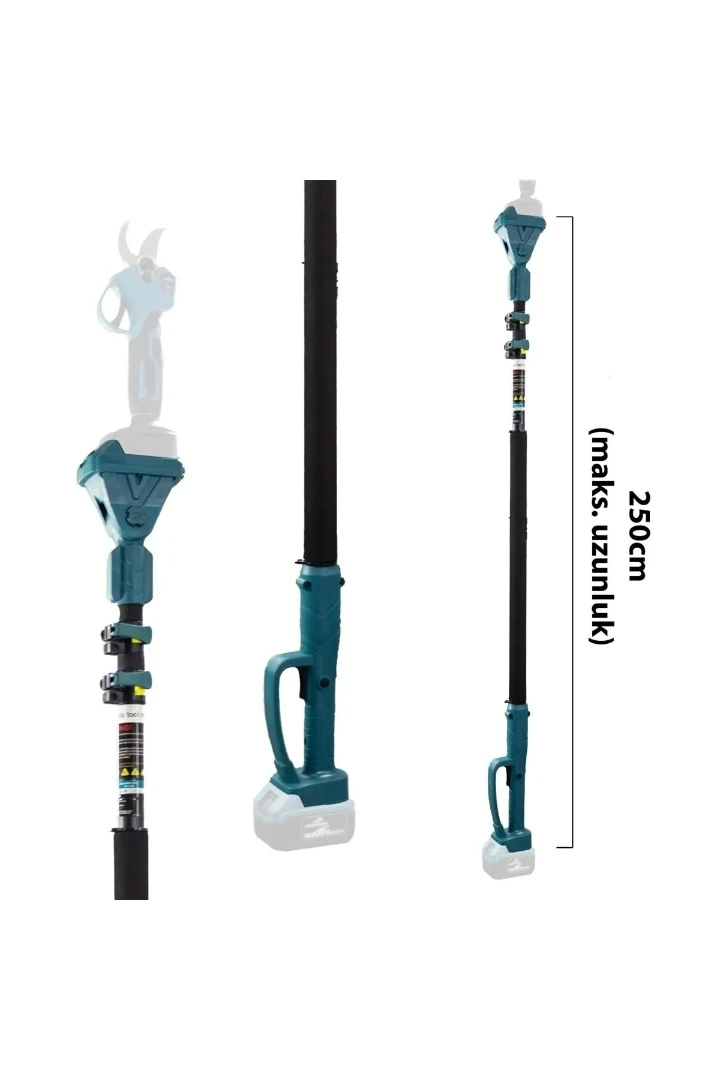 Assur ADN0700 2.5 Metre Teleskopik Uzatma Kol Dal Budama Testere Uyumlu