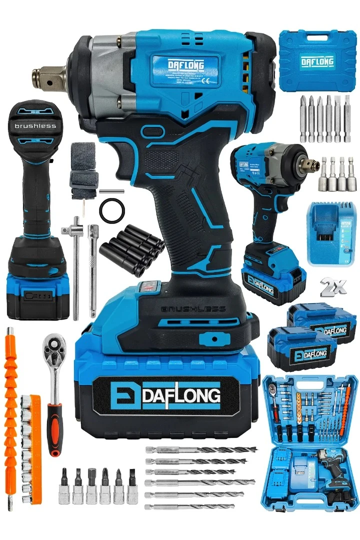 Daflong ADN0203 88V Şarjlı Somun Sıkma 450 Nm Tork