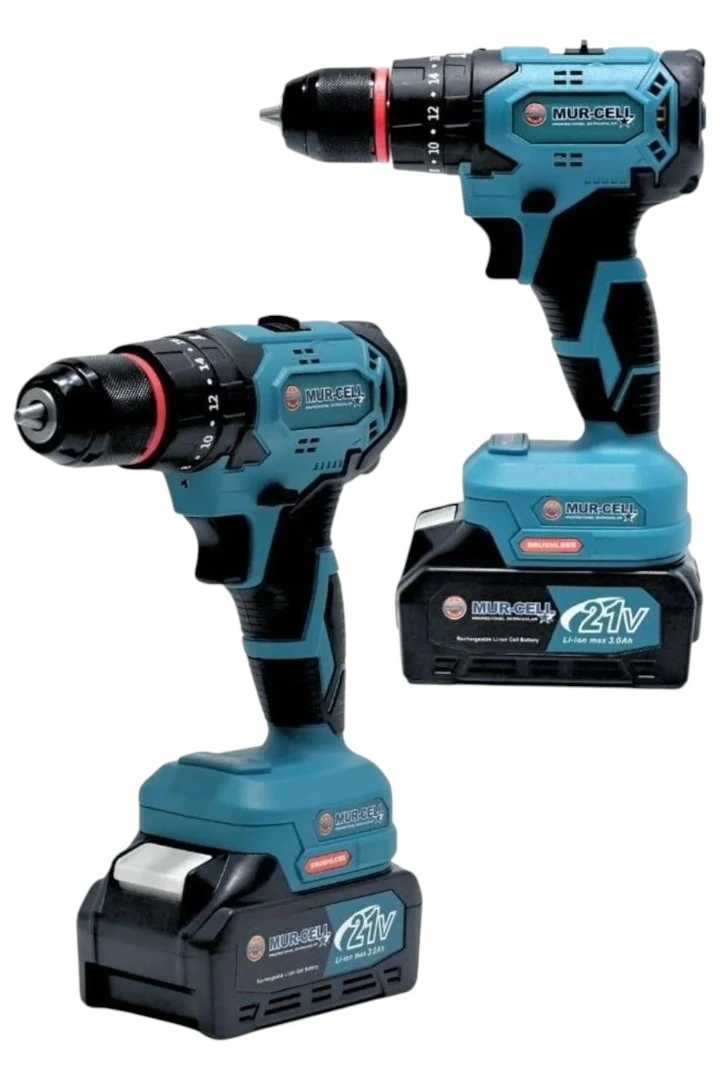 Murcell ADN0003 21V Şarjlı Darbeli Matkap ve 125mm Avuç Taşlama İkili Set