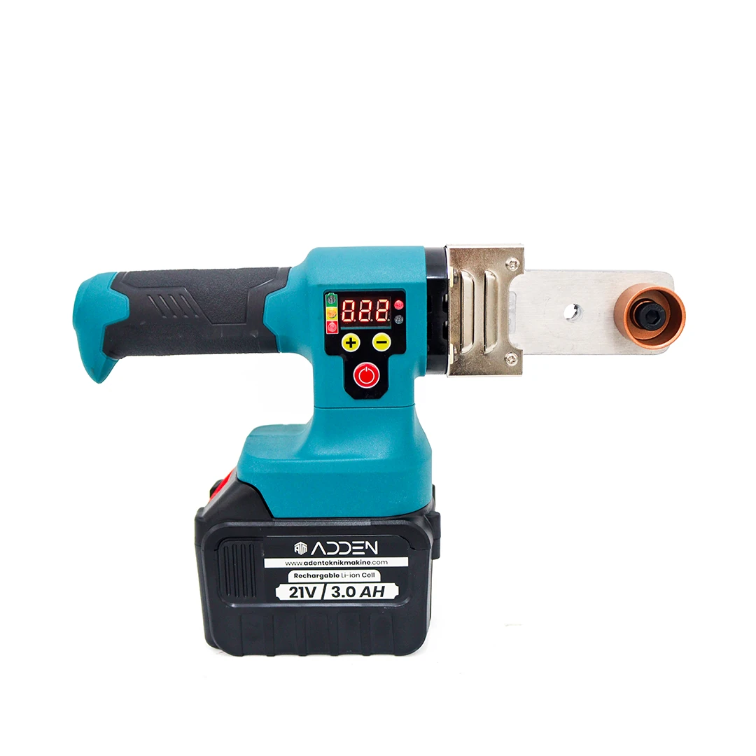 ADDEN ADN-BK-01 21V Şarjlı Boru Kaynak Makinesi 20-25-32 Pafta 350C 2 Bataryalı Mükemmel Performans