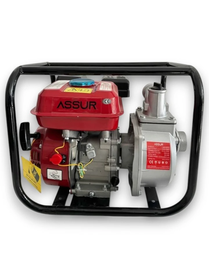 ASSUR ADN0853 2&quot; Benzinli Su Motoru | 9.8HP Güç, 60m³/h Debi, 800m Basma Kapasitesi | 4 Zamanlı Su Pompası