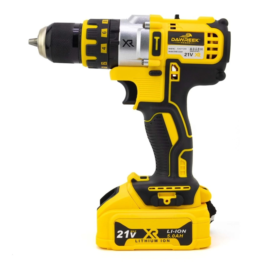 Dawreek ADN0106 Çift Akülü 21V 5Ah Profesyonel Darbeli Şarjlı Matkap Vidalama Seti