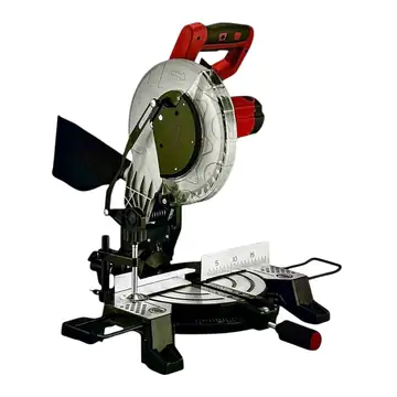 Profesyonel Gönye Kesme Makinesi 1200W Profil Ahşap Daire Testere 250 mm Disk 5000 Rpm Sağa Sola 45 Derece Açılı Kesim Tezgah Tipi