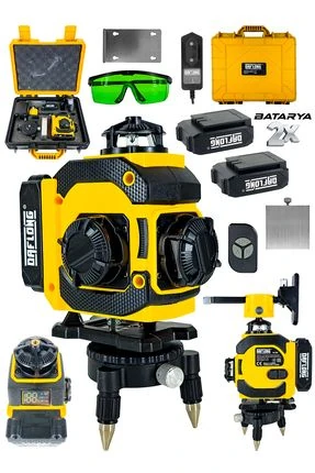 DAFLONG ADN0613 16 Yönlü Dijital Lazer Terazi ve Tripod Seti | Type-C Şarjlı, Yeşil Lazerli Otomatik Hizalama Cihazı
