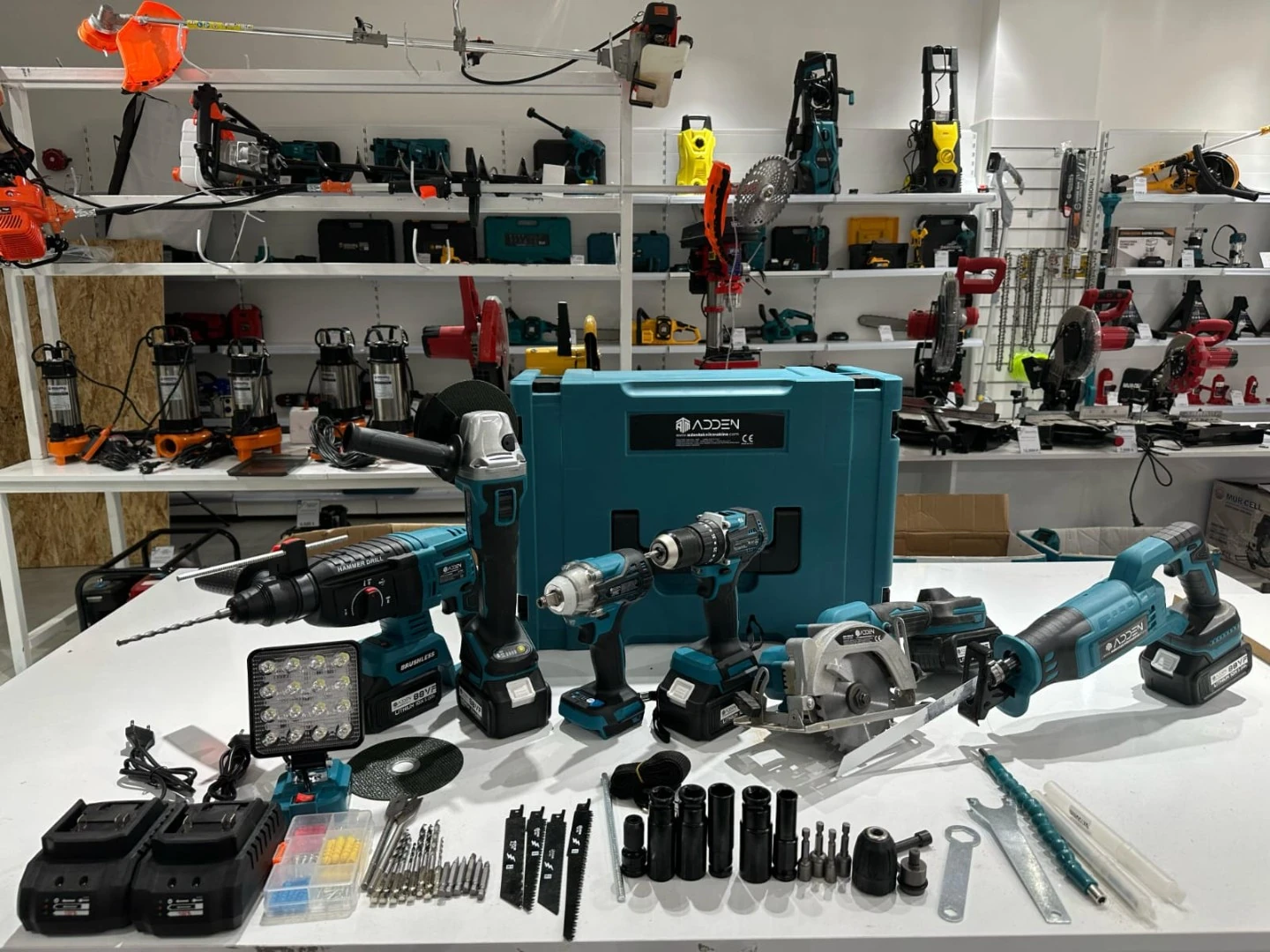 ADDEN ADN-SET-0031 Yedi Makineli Profesyonel Şarjlı Set