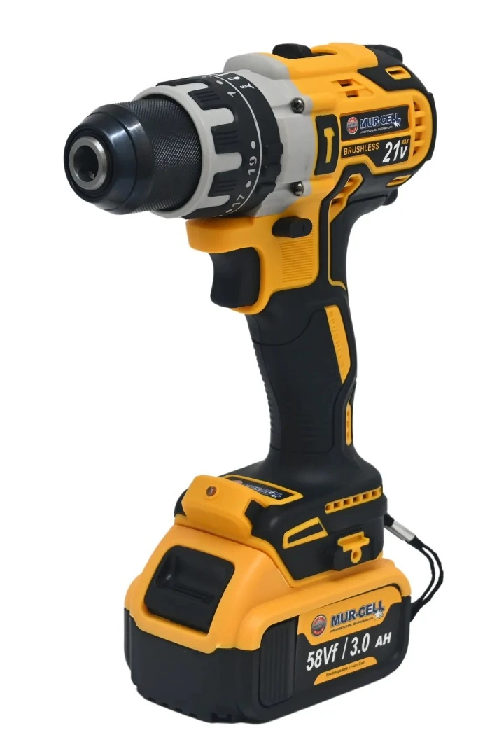 Murcell ADN0122 21V Şarjlı Darbeli Matkap 13 mm Çelik Mandren