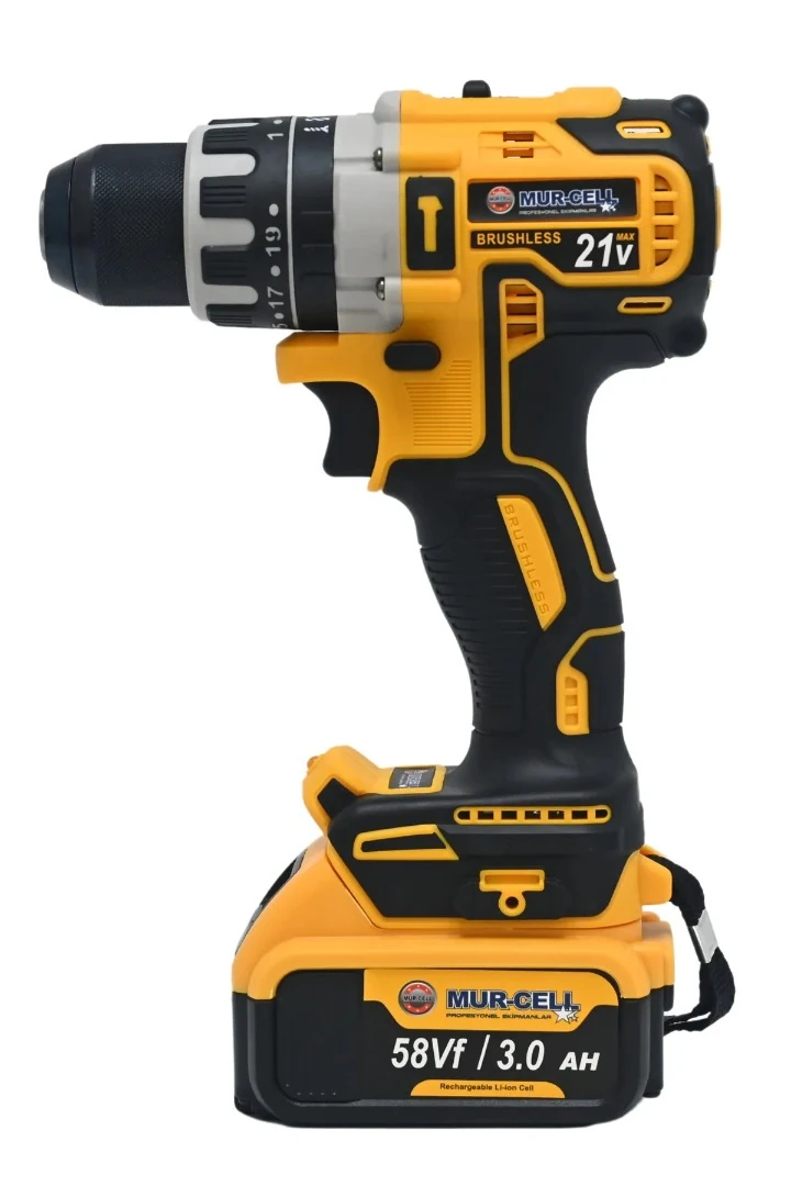 Murcell ADN0122 21V Şarjlı Darbeli Matkap 13 mm Çelik Mandren