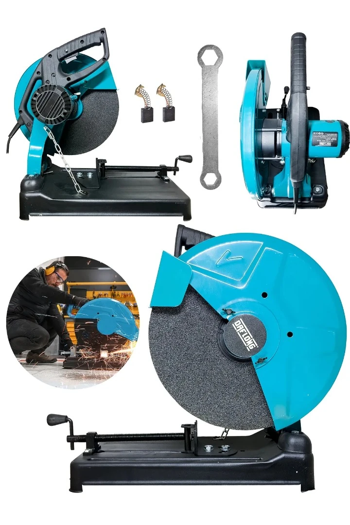 Daflong ADN0501 355 mm Çelik Dişli Şanzuman Bakır Sargılı Profil Ahşap Metal Kesim Makinesi