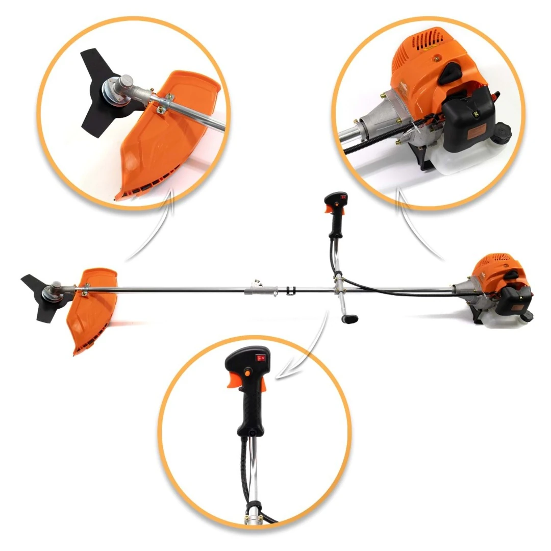 Dawreek ADN0712 58cc 11000RPM Çift Zamanlı Tek Silindirli Benzinli Yan Tırpan