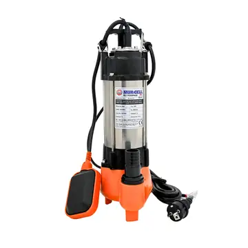 Bıçaksız Drenaj Dalgıç Pompa 0.33 HP Kirli Su Tahliye Pompası Termik Korumalı Bakır Sargılı Motor 220V Ev Bahçe Tipi 6000 L/H
