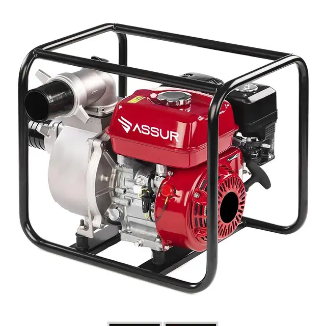 Benzinli Su Motoru 6.5 HP Tarla Bahçe Sulama Pompası 3 İnç 80 mm Hortum Girişli Motopomp 800 L/Dk Yüksek Debi İnşaat Su Tahliye Seti