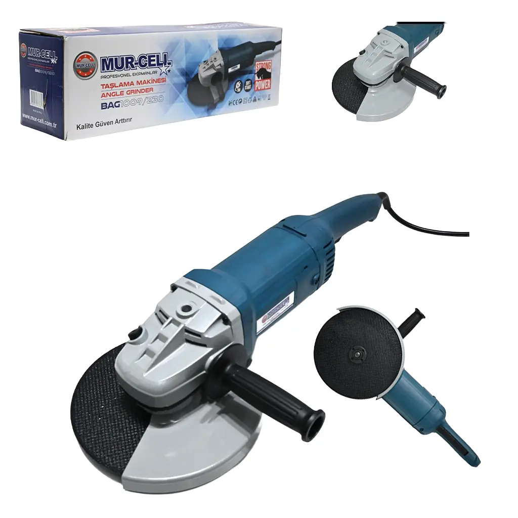 Mur-Cell 2400W 230 mm Profesyonel Büyük Avuç Taşlama
