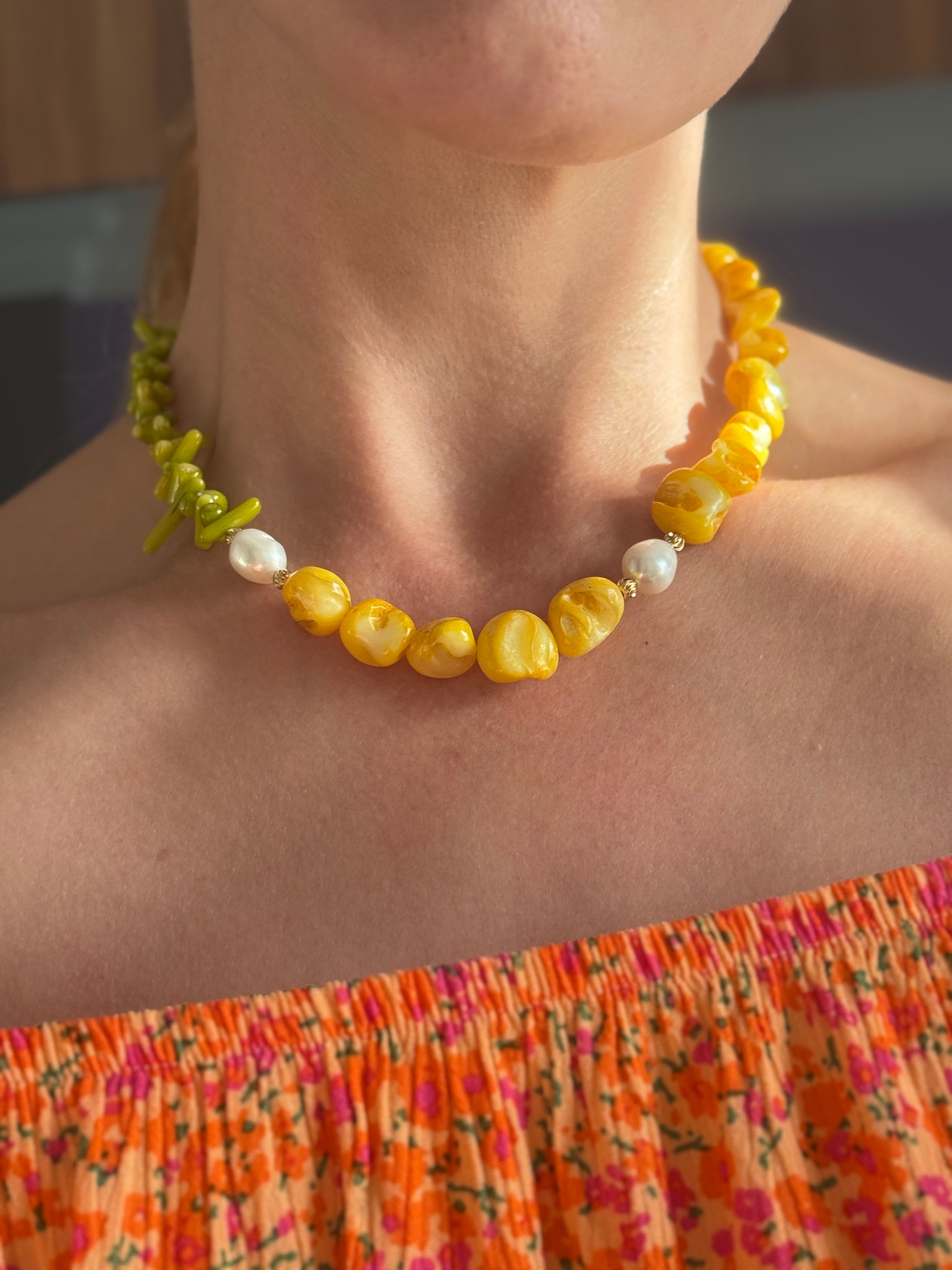 Shell İnci Choker Kolye