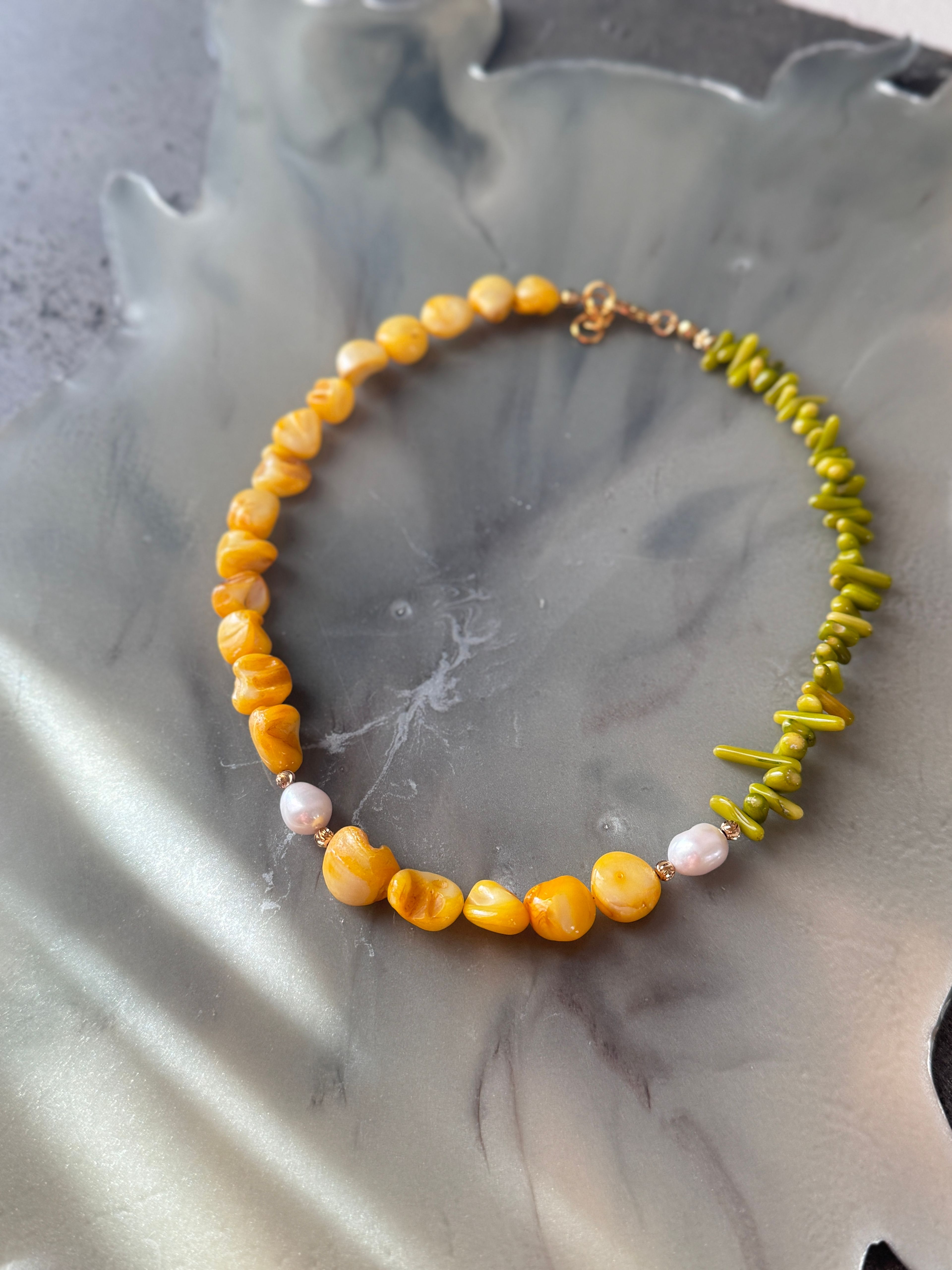 Shell İnci Choker Kolye