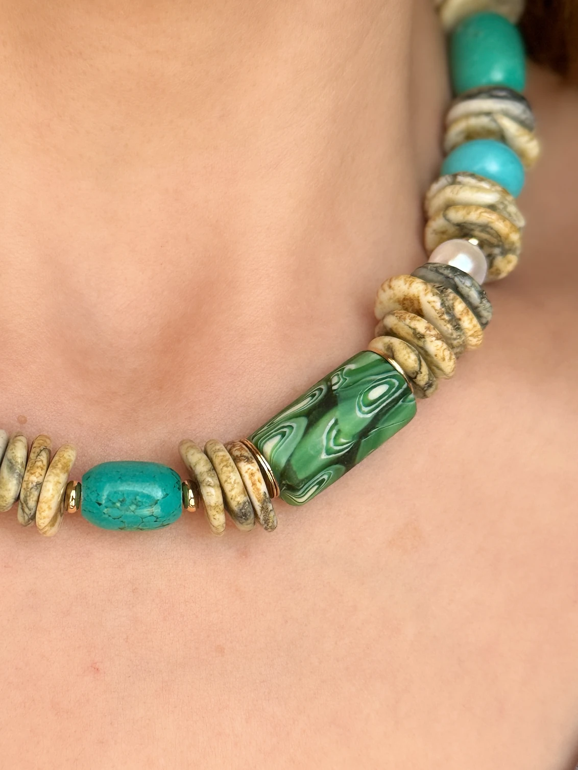 Green Earth Turkuaz Kolye