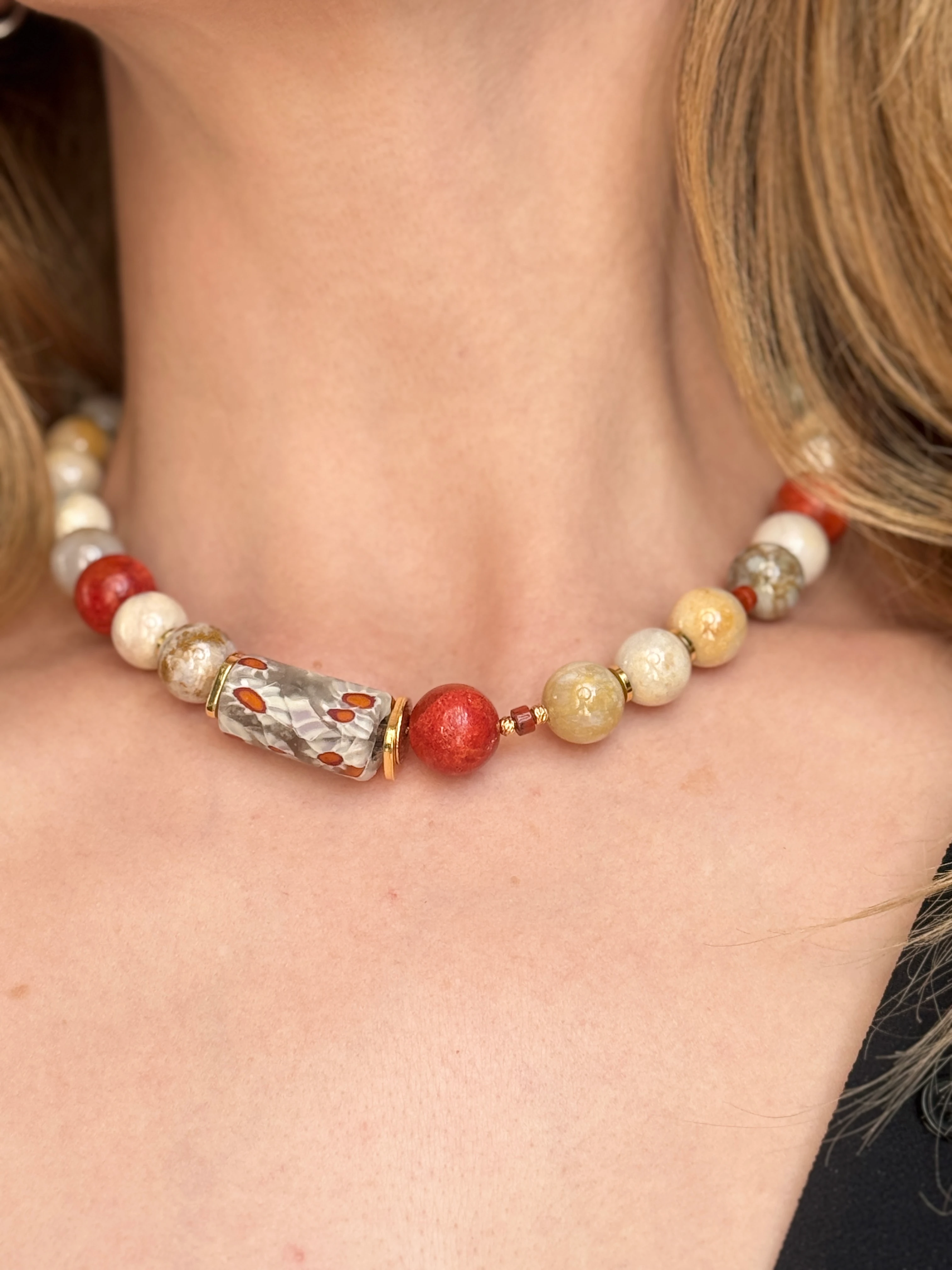 Royal Jasper Mercan Kolye