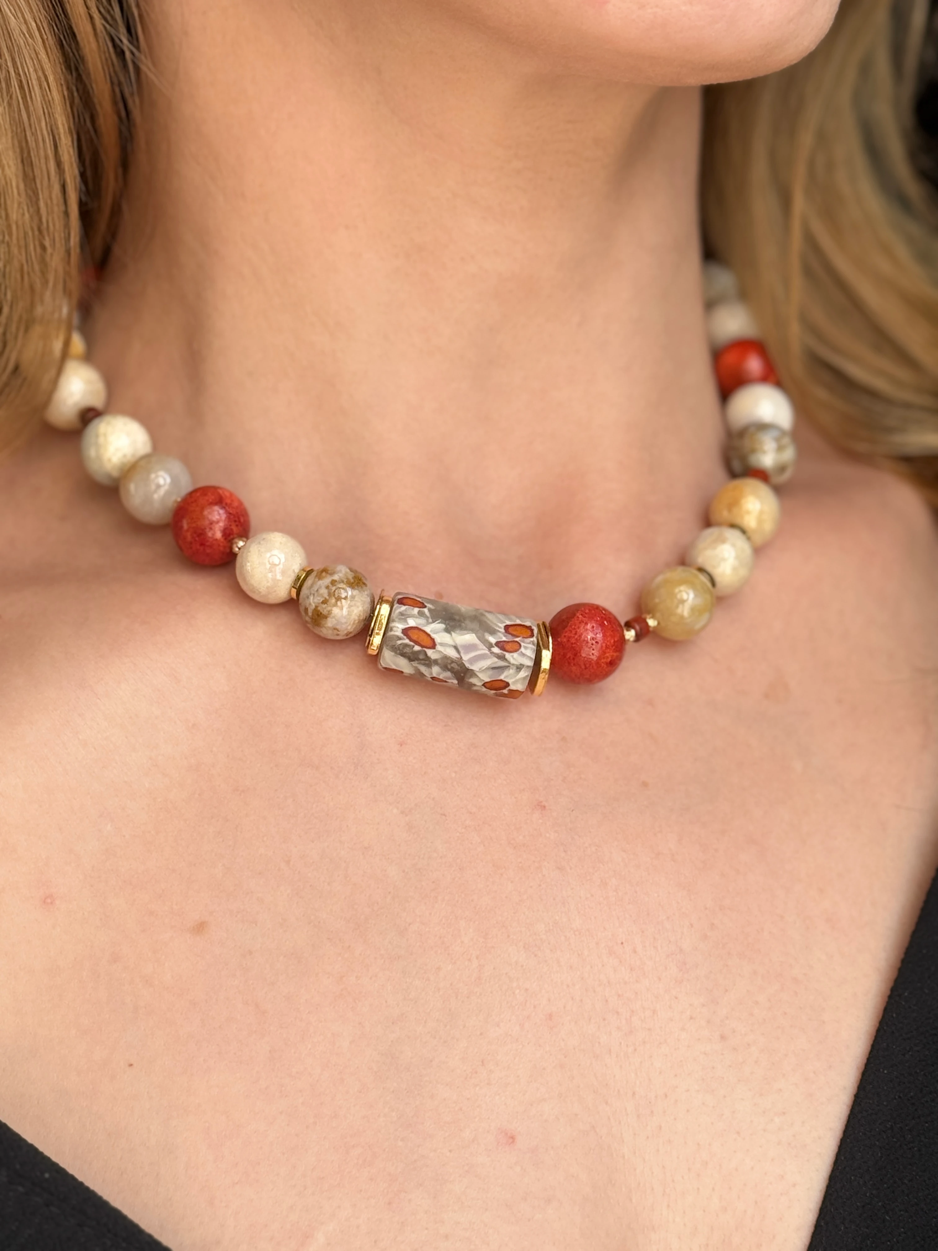 Royal Jasper Mercan Kolye