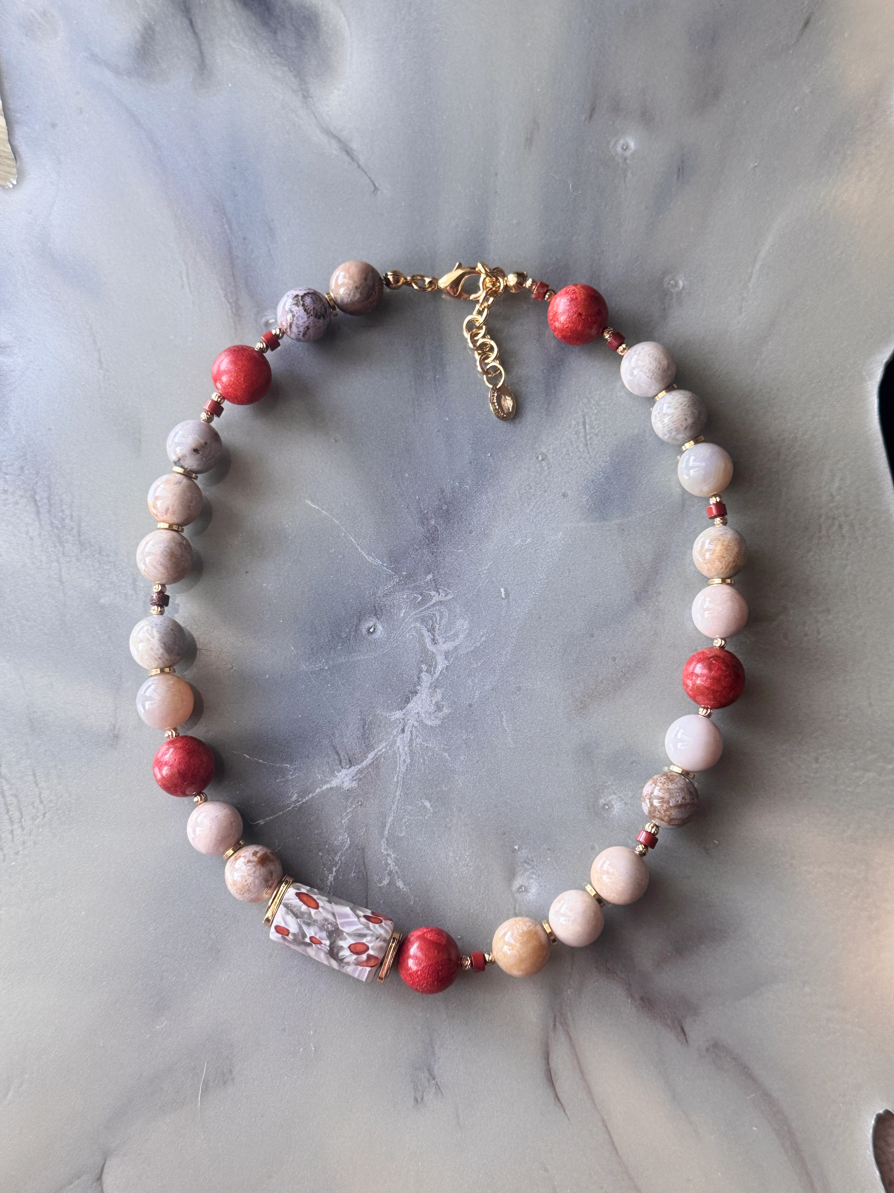 Royal Jasper Mercan Kolye