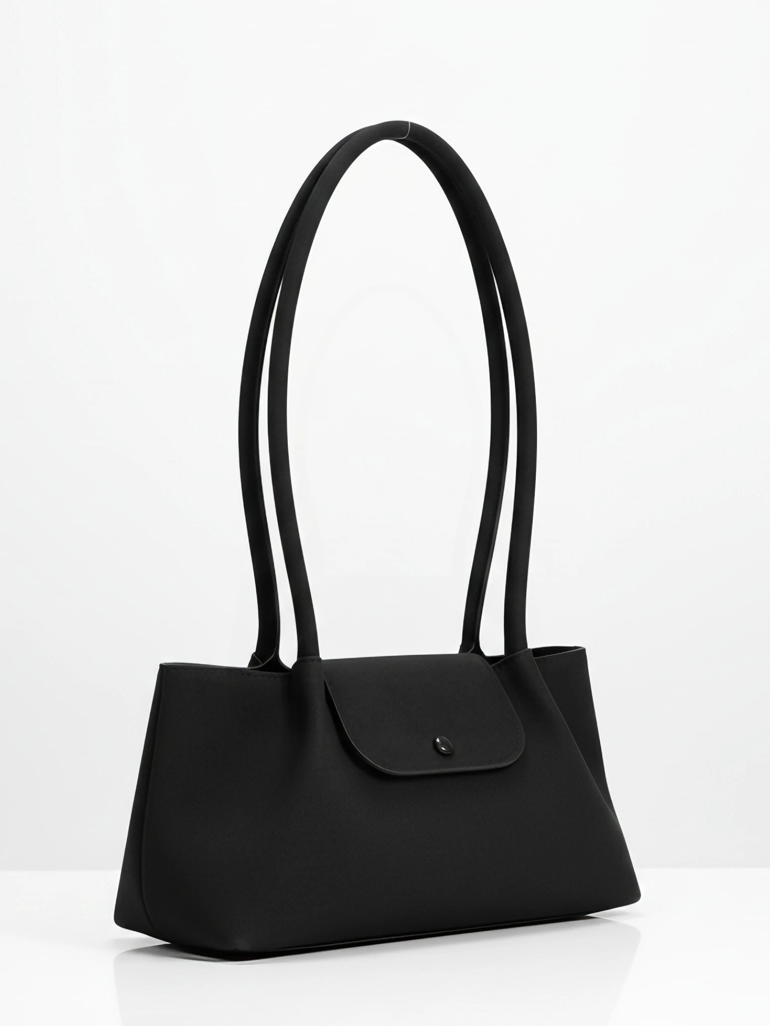 Kadın Çıtçıt Kapaklı Uzun askılı Süet Omuz Çantası - Mono