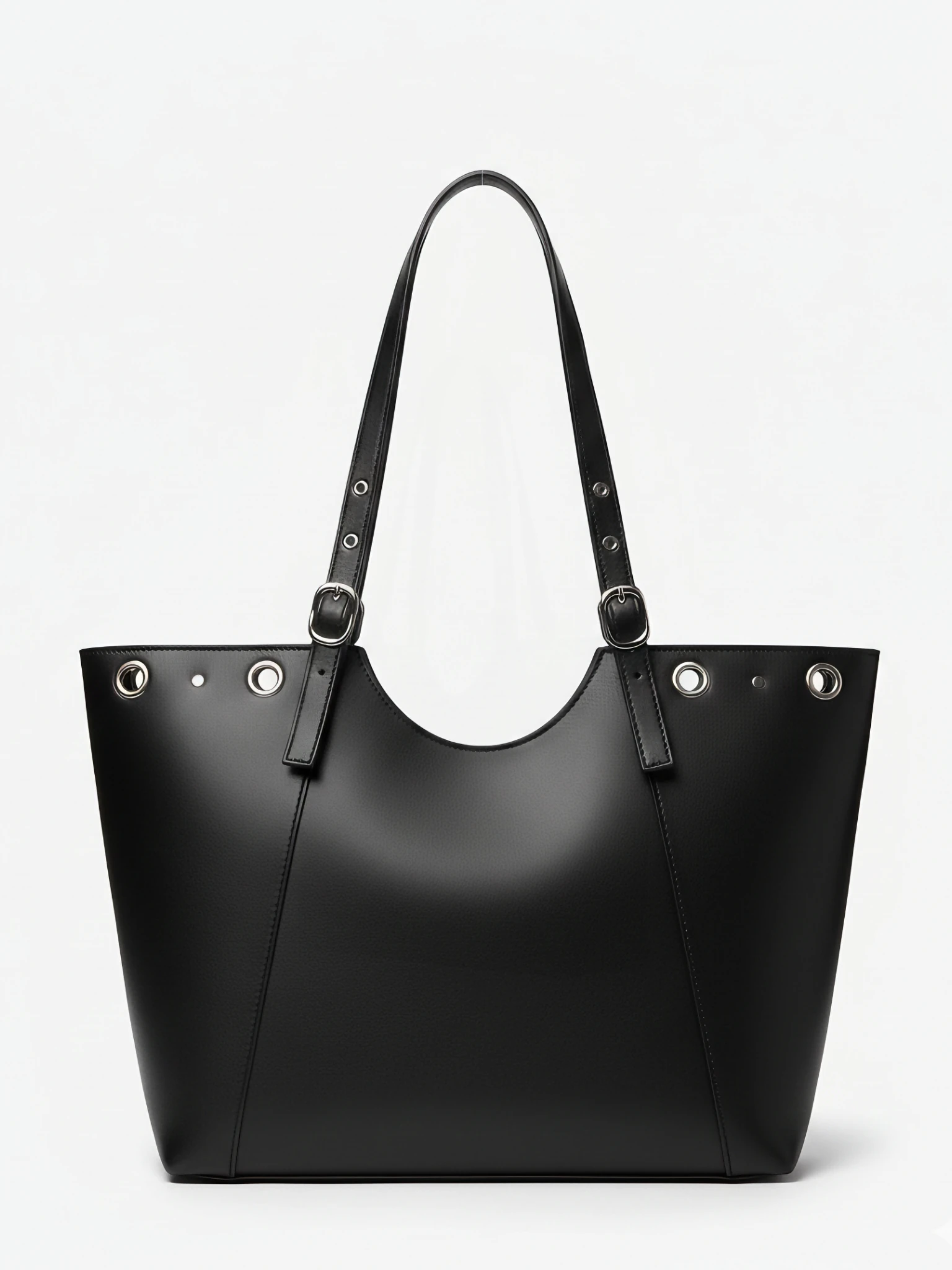 Kadın Kemer Detaylı Omuz Çantası - Mabel - SİYAH