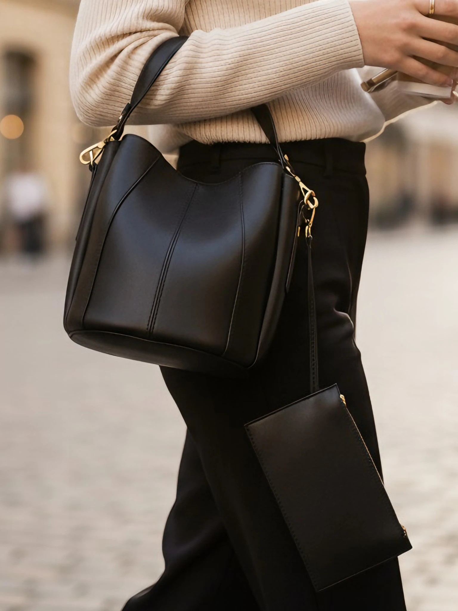 Kadın Çıtçıt Kapamalı El Ve Omuz Çantası - Puka