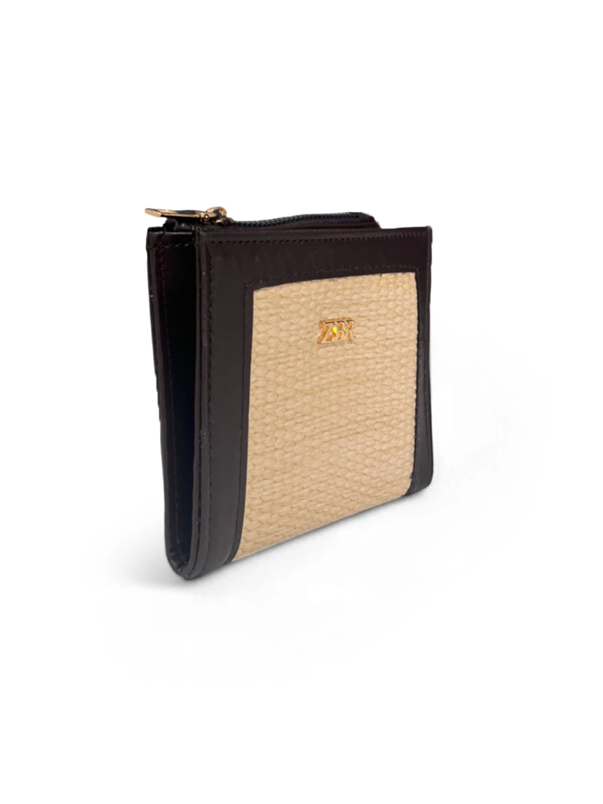 Hasır Detaylı Kare Kadın Cüzdan - ZBR