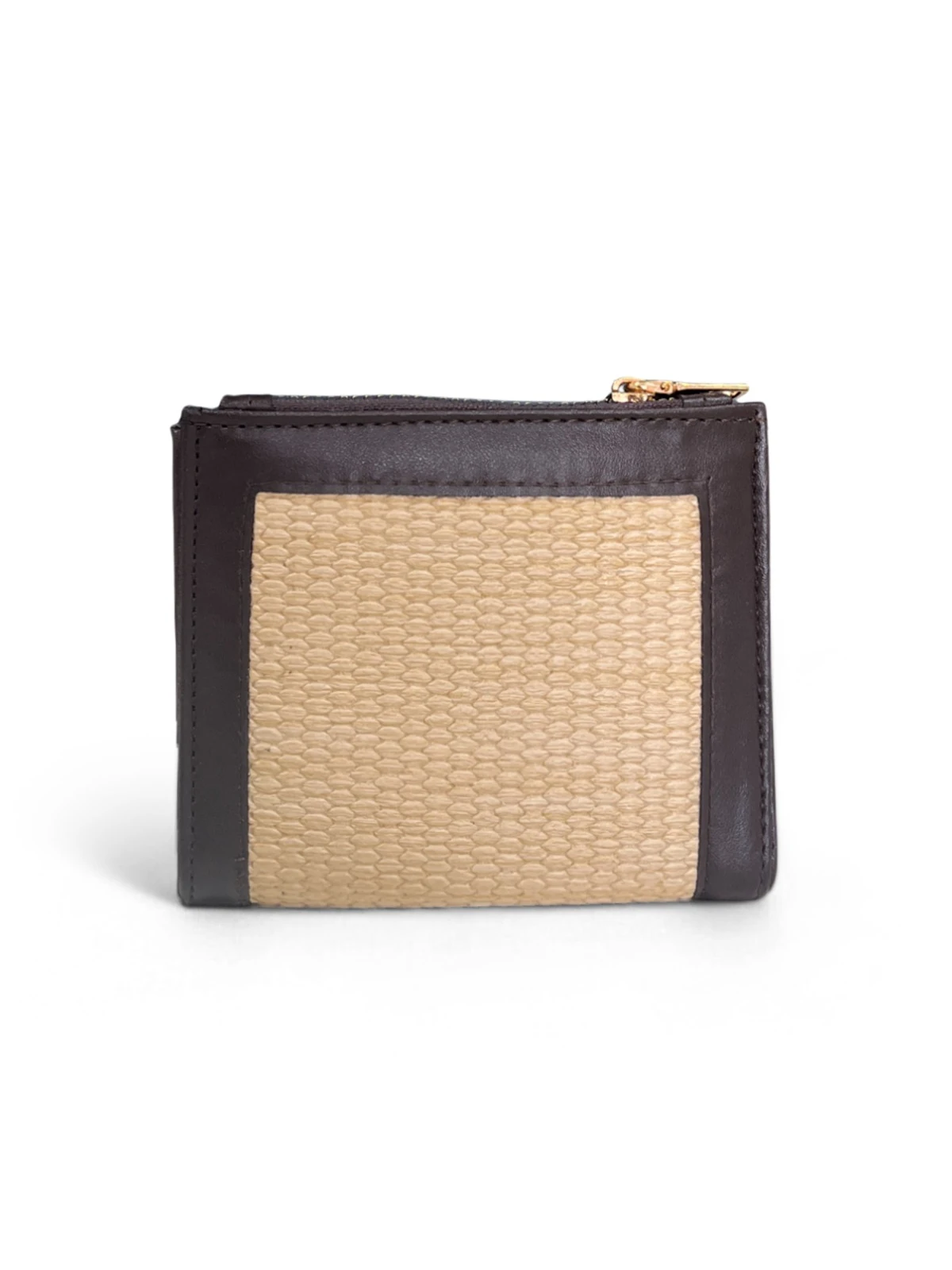 Hasır Detaylı Kare Kadın Cüzdan - ZBR