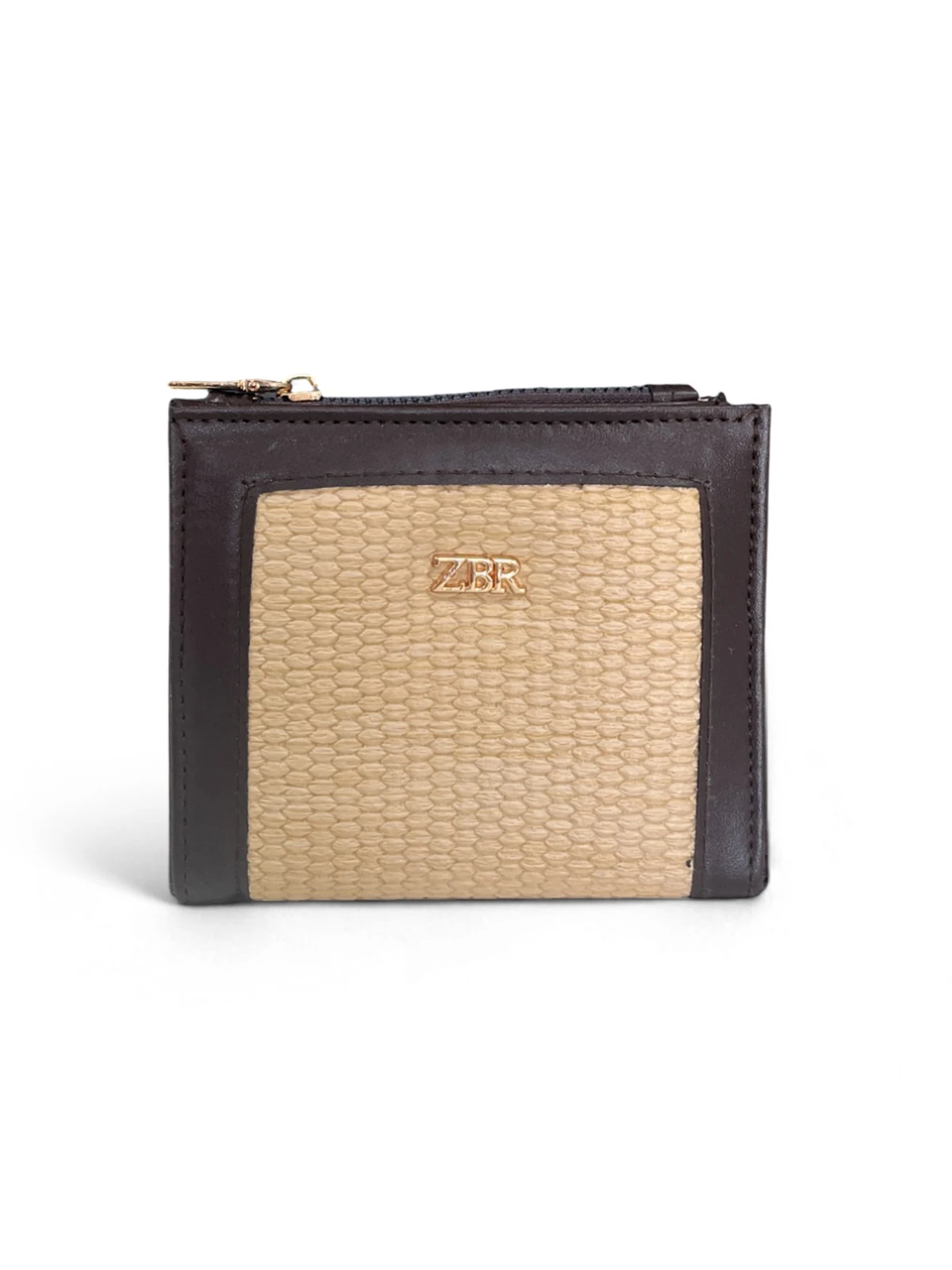 Hasır Detaylı Kare Kadın Cüzdan - ZBR