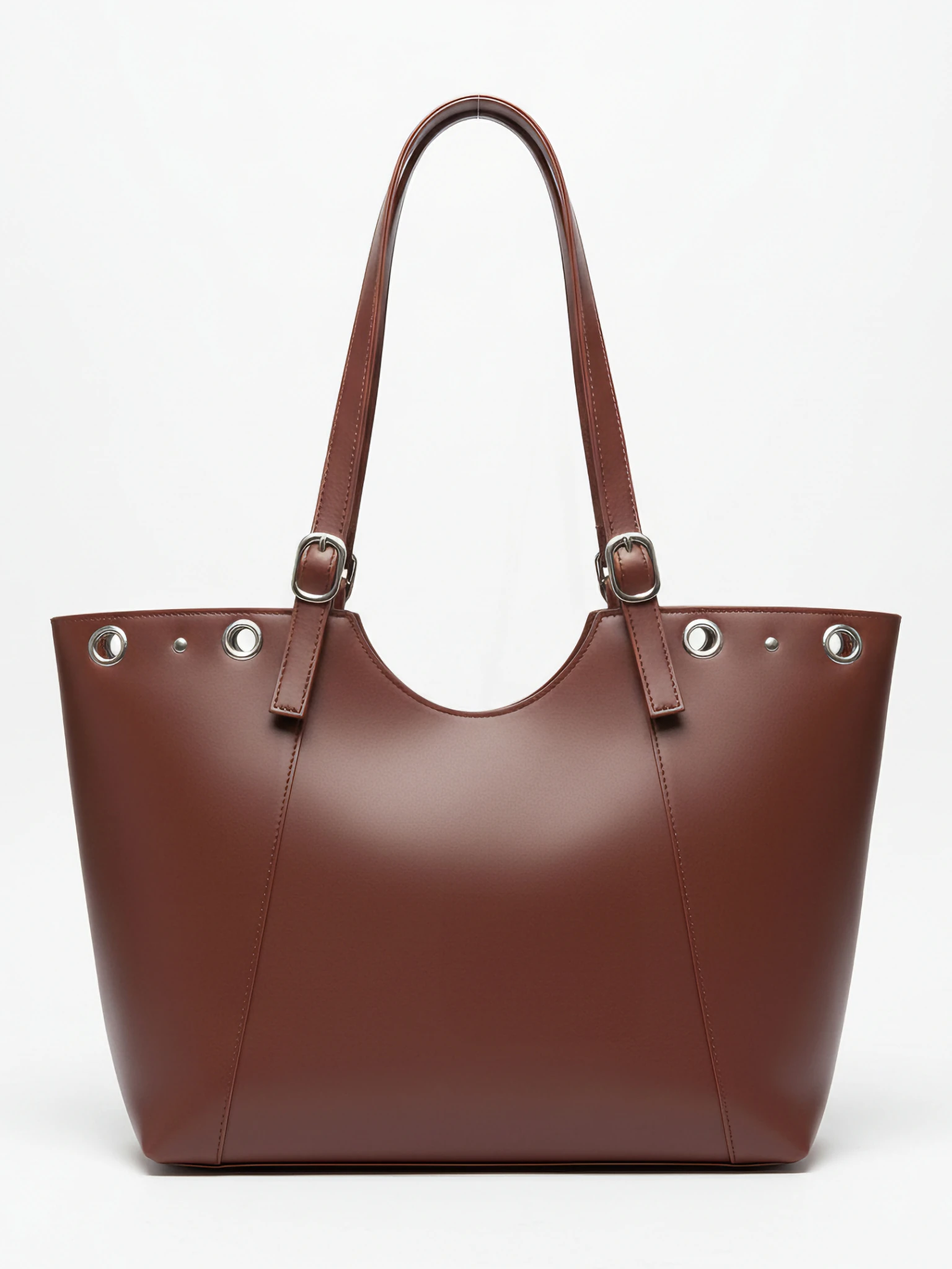 Kadın Kemer Detaylı Omuz Çantası - Mabel - BORDO