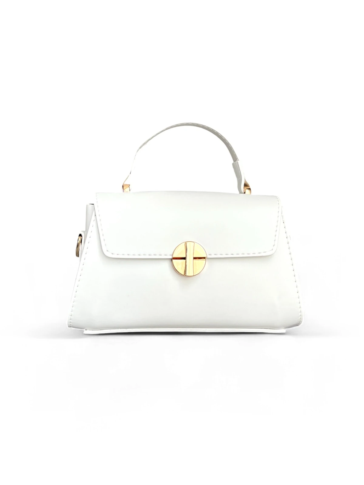 Kadın Kilit detaylı mini tasarım el ve omuz çantası - NORA