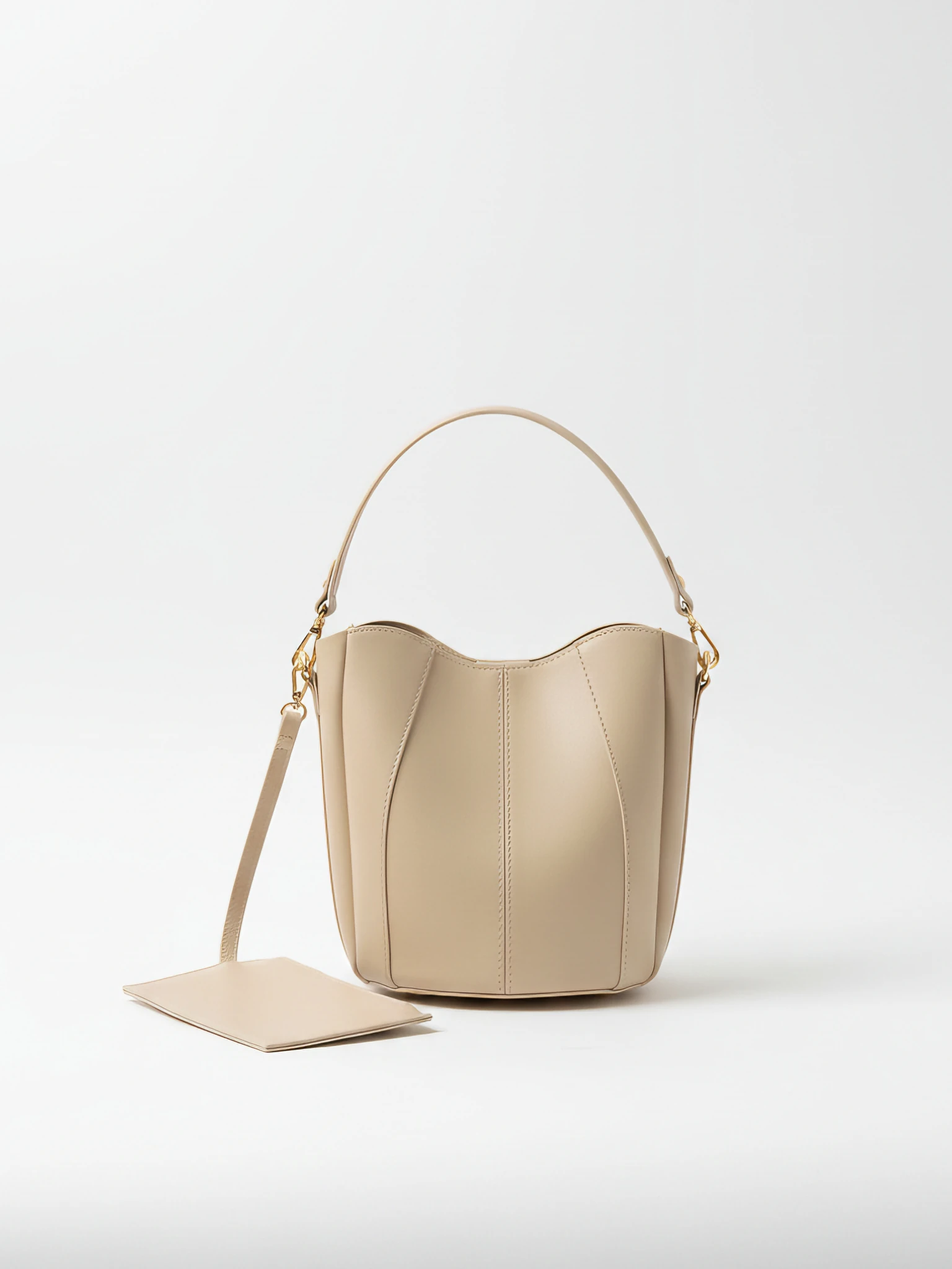 Kadın Çıtçıt Kapamalı El Ve Omuz Çantası - Puka - VİZON