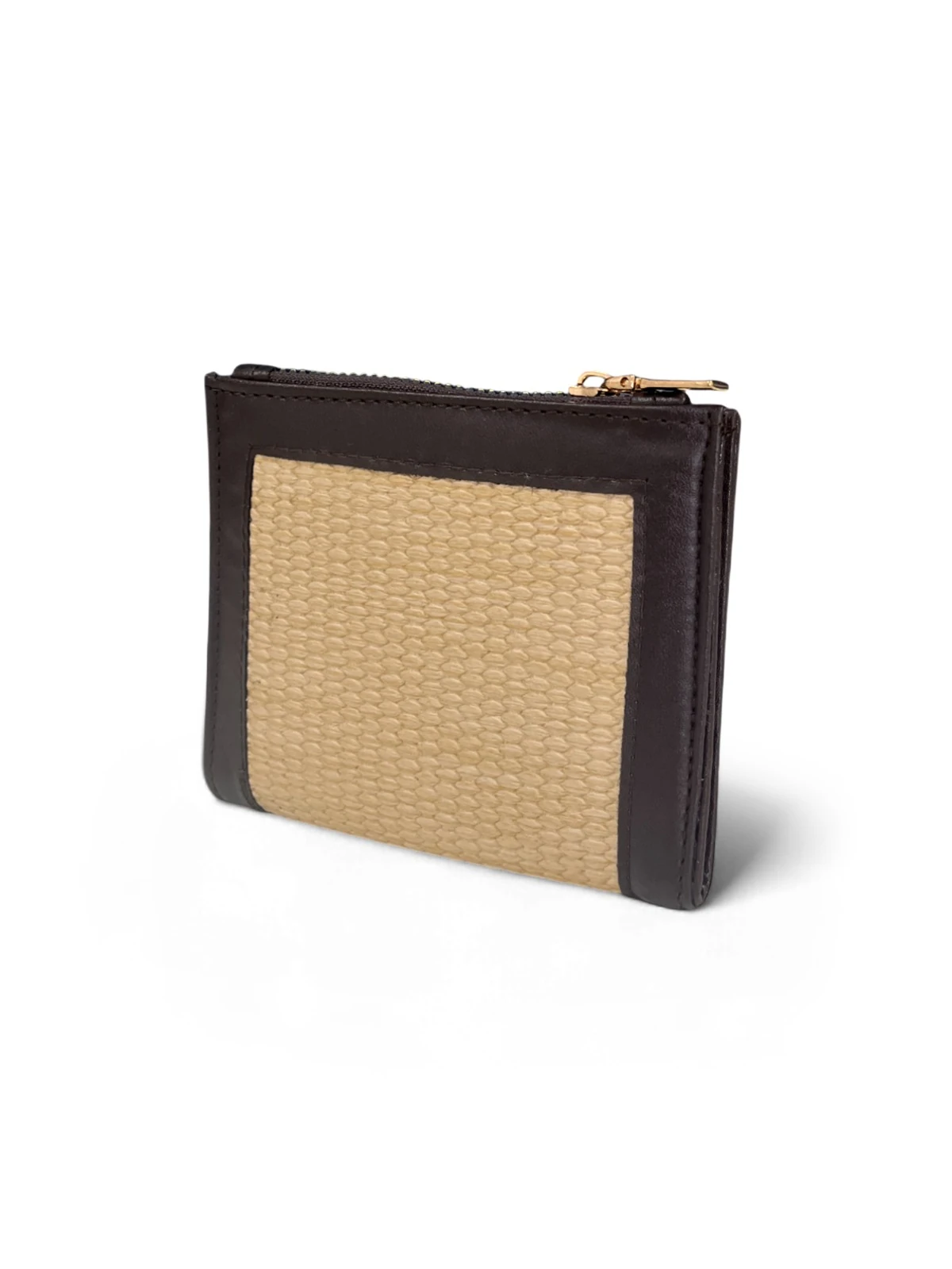 Hasır Detaylı Kare Kadın Cüzdan - ZBR