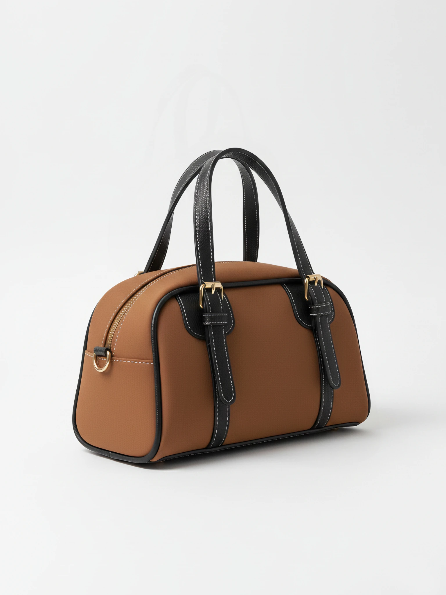 Kadın Kemer Detaylı Süet El Ve Omuz Çantası - Clara