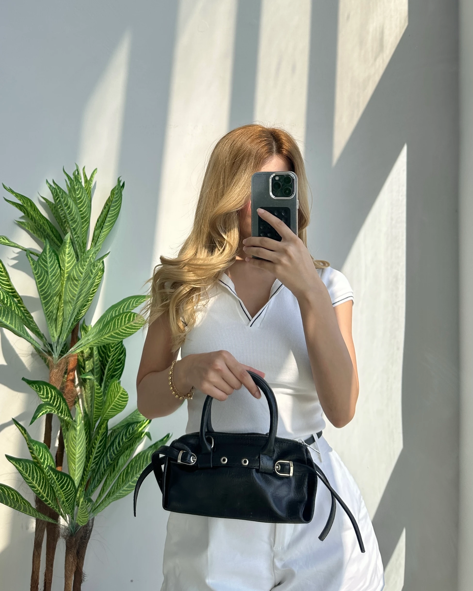 Kadın Toka Detaylı Çapraz Askılı El Ve Omuz Çantası - MİLA