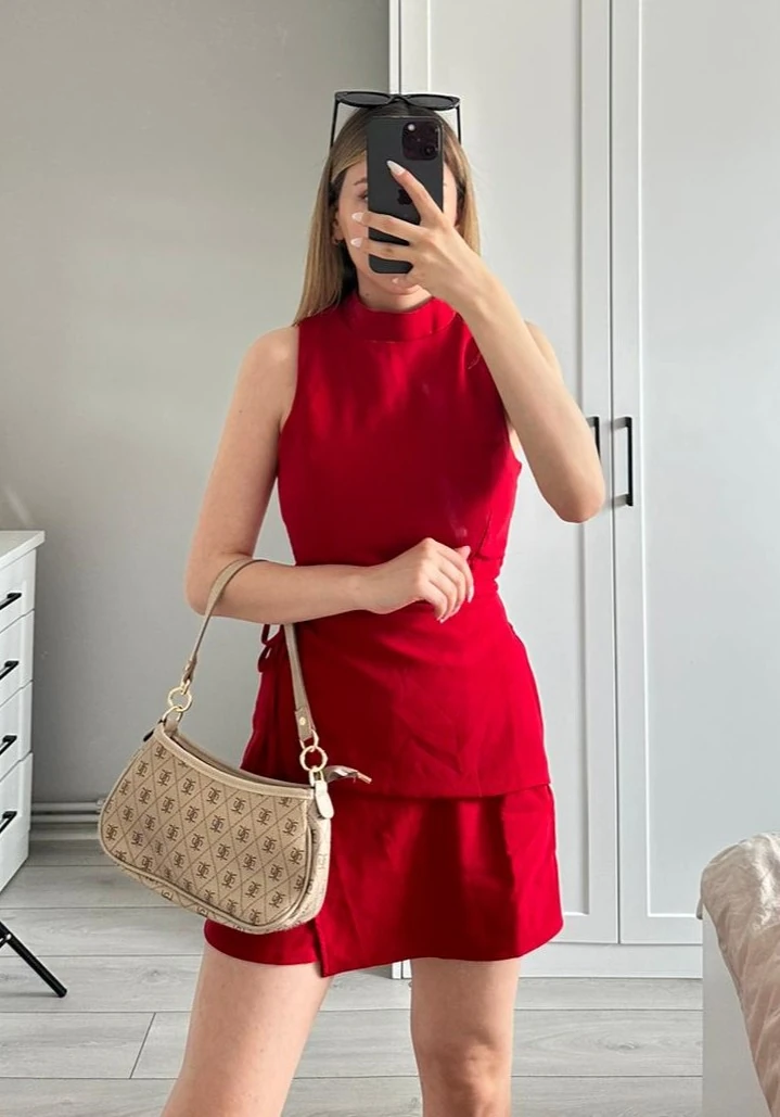 Kadın Desenli Çapraz Askılı El Ve Omuz Çantası - PERA