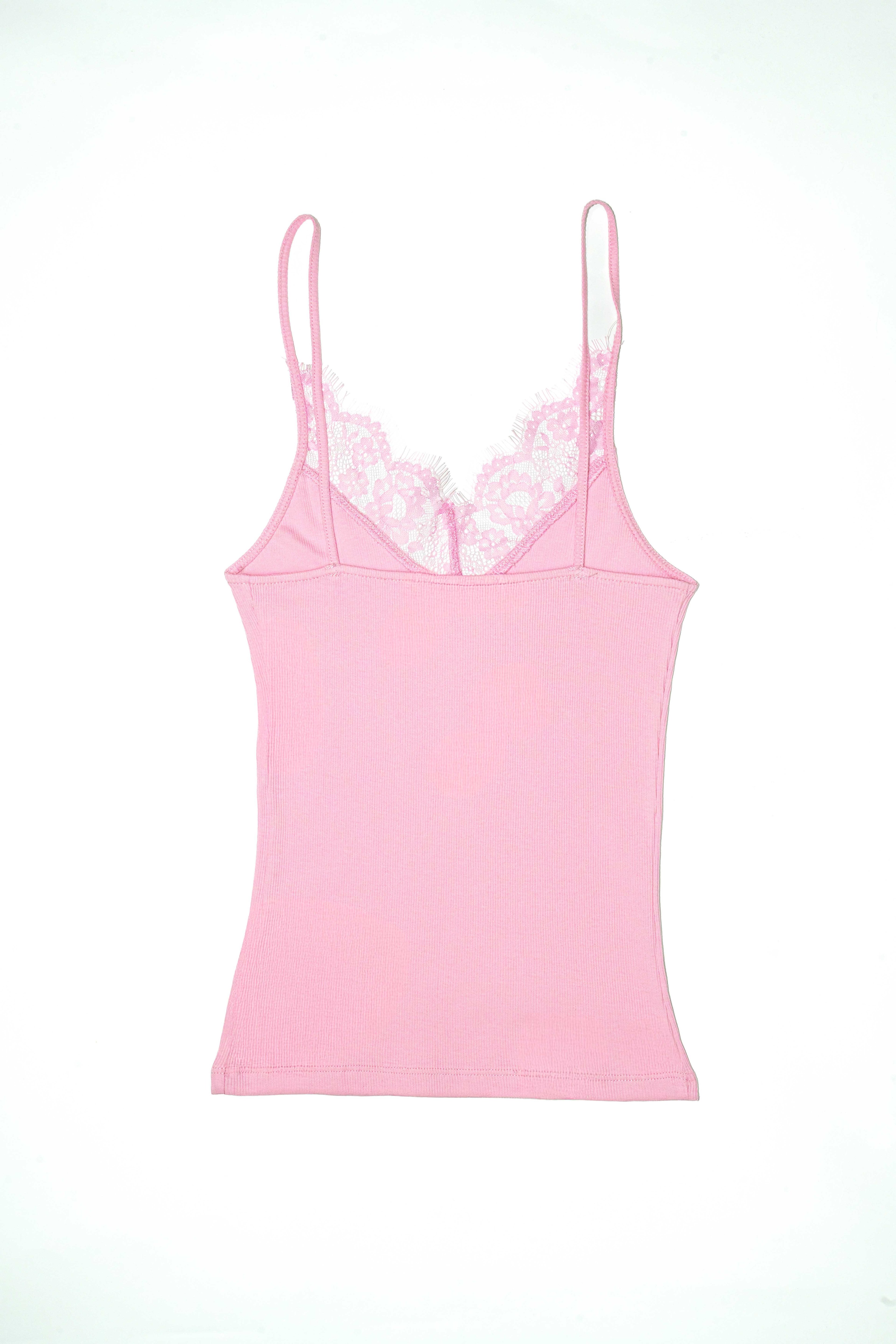 DANTEL ŞERİTLİ ASKILI TOP