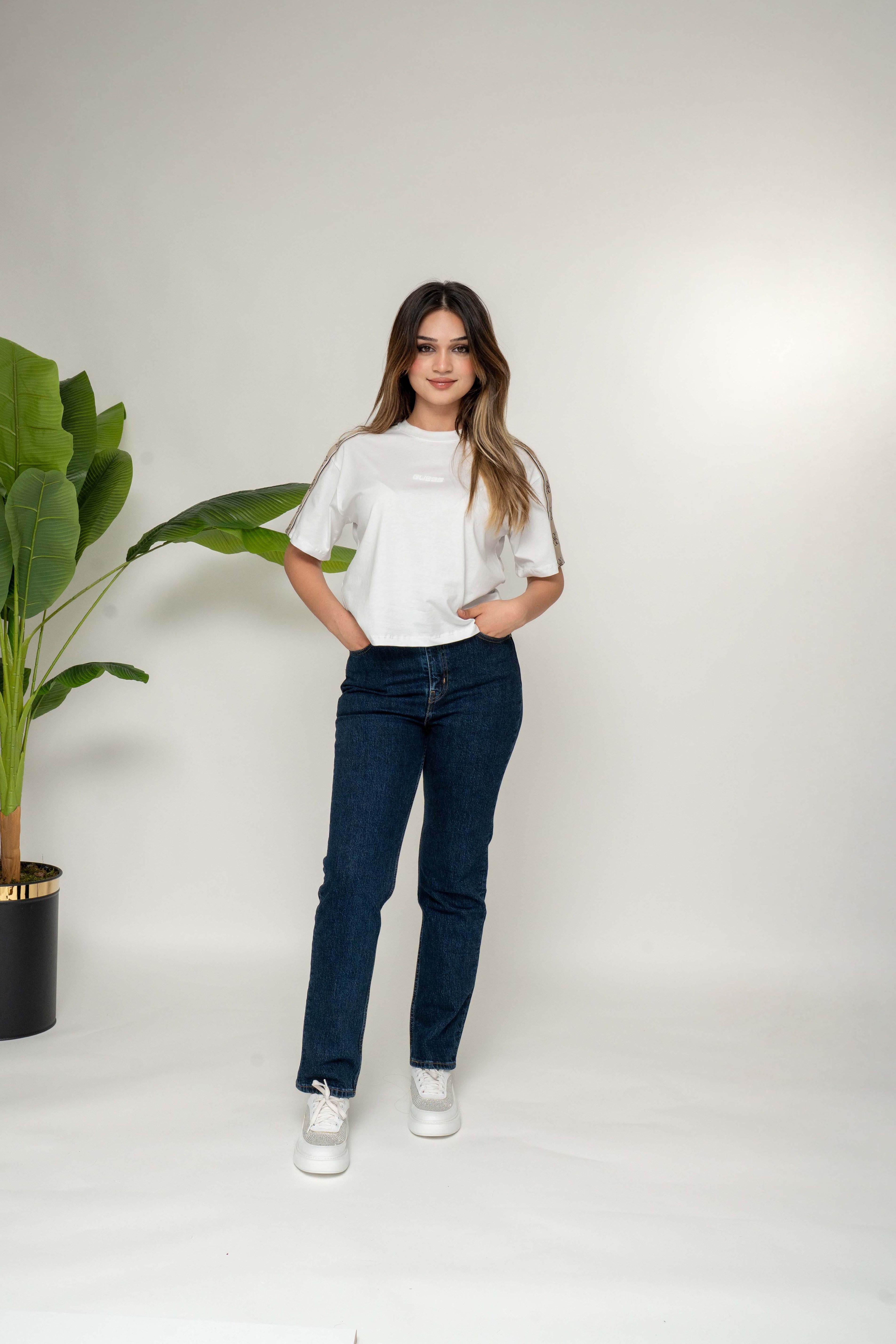 LEVİ'S HİGH RİSE STRAİGHT T DARK BLUE JEANS