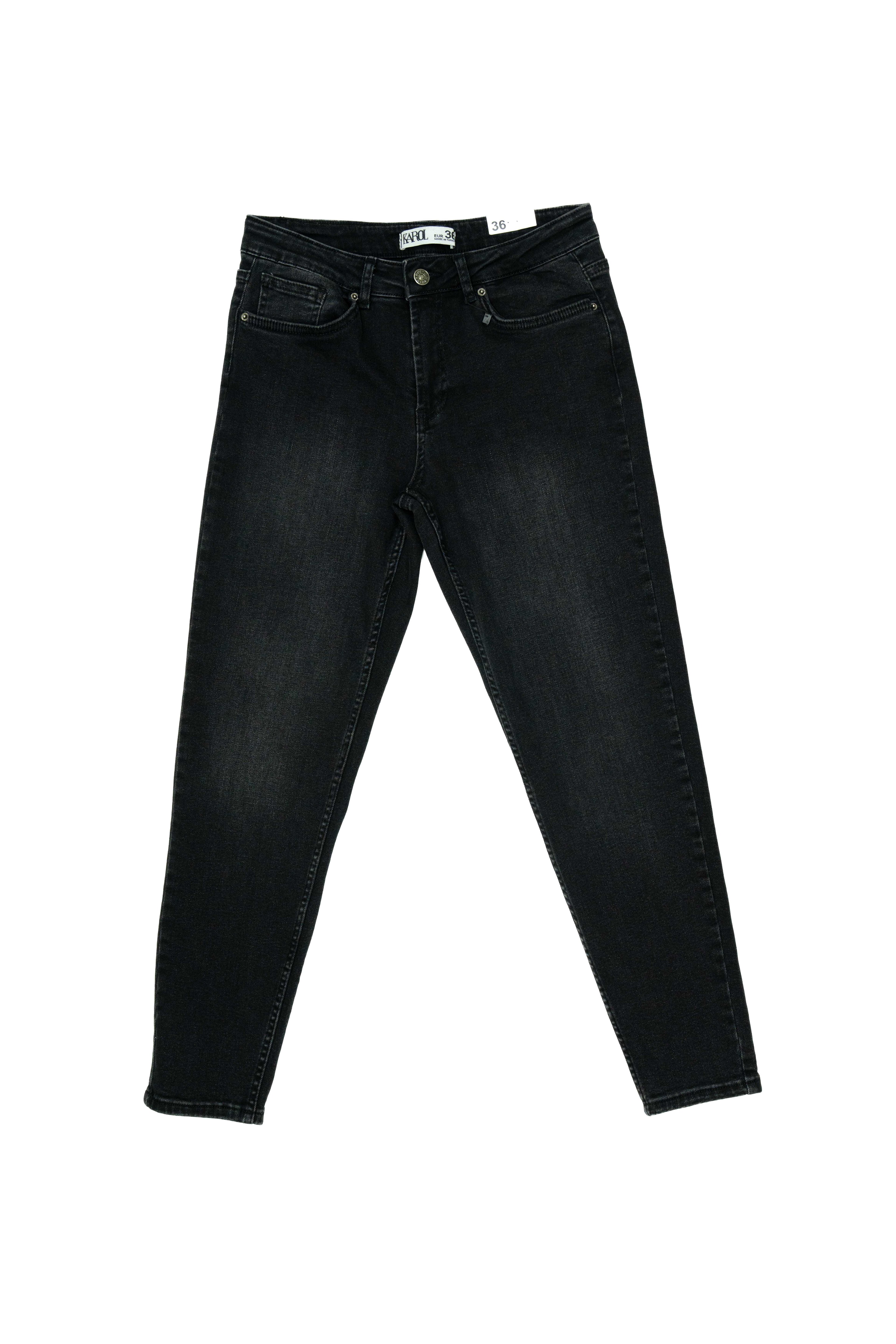 MOM FİT JEANS ANTRASİT