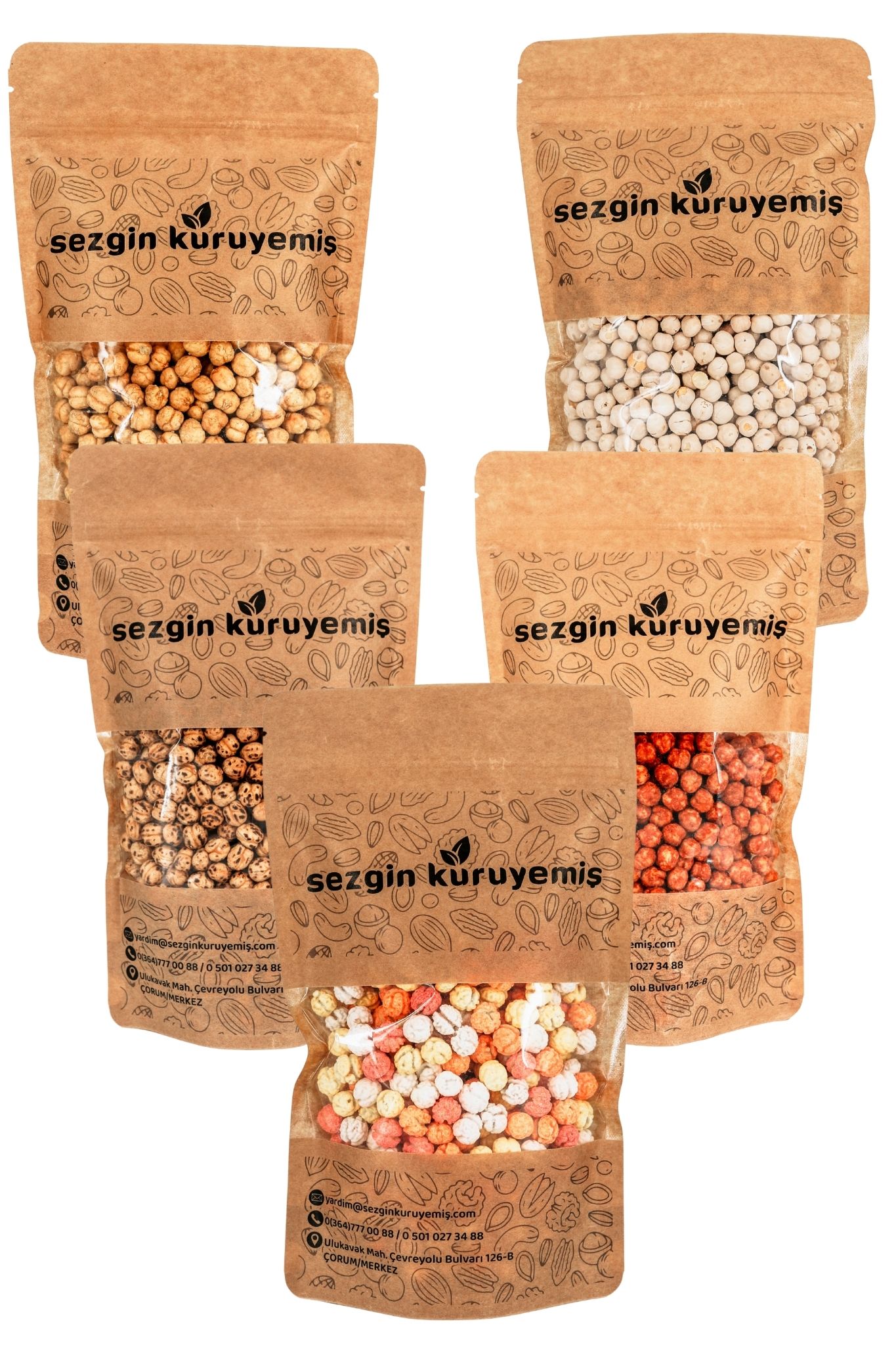 KURUYEMİŞ SEPETİ - LEBLEBİ PAKETİ - 5x500gr