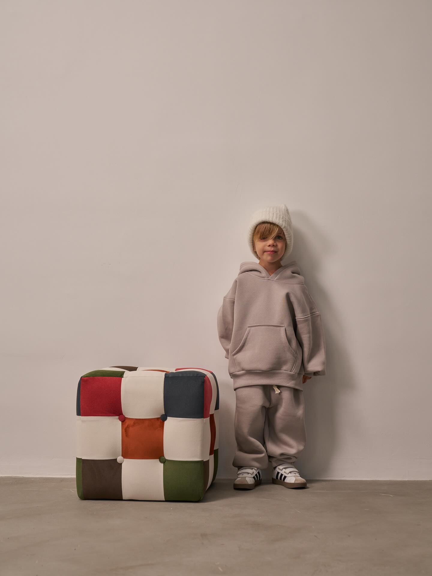 Taş Çocuk Kanguru Cepli Oversize Eşofman Takımı