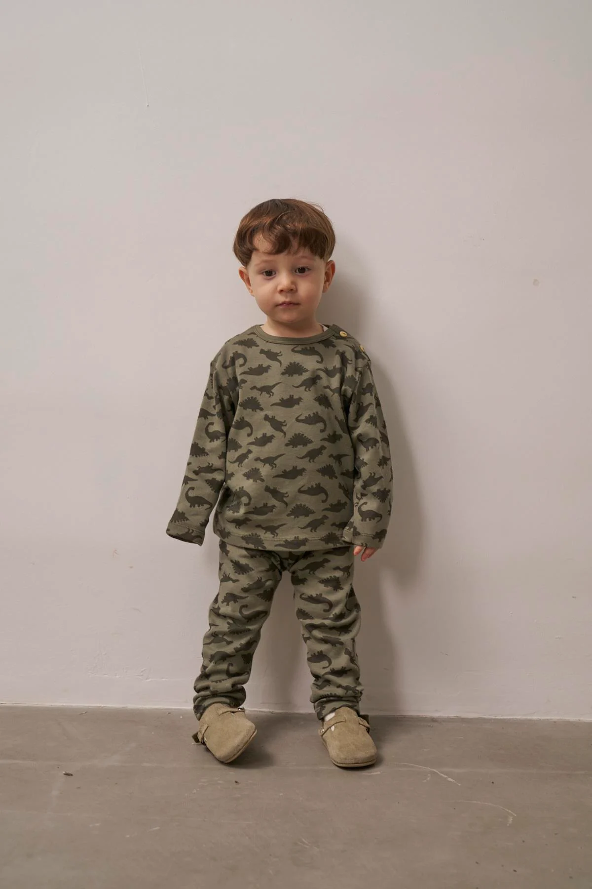 Dinozor Baskılı Bebek Alt Üst Takım