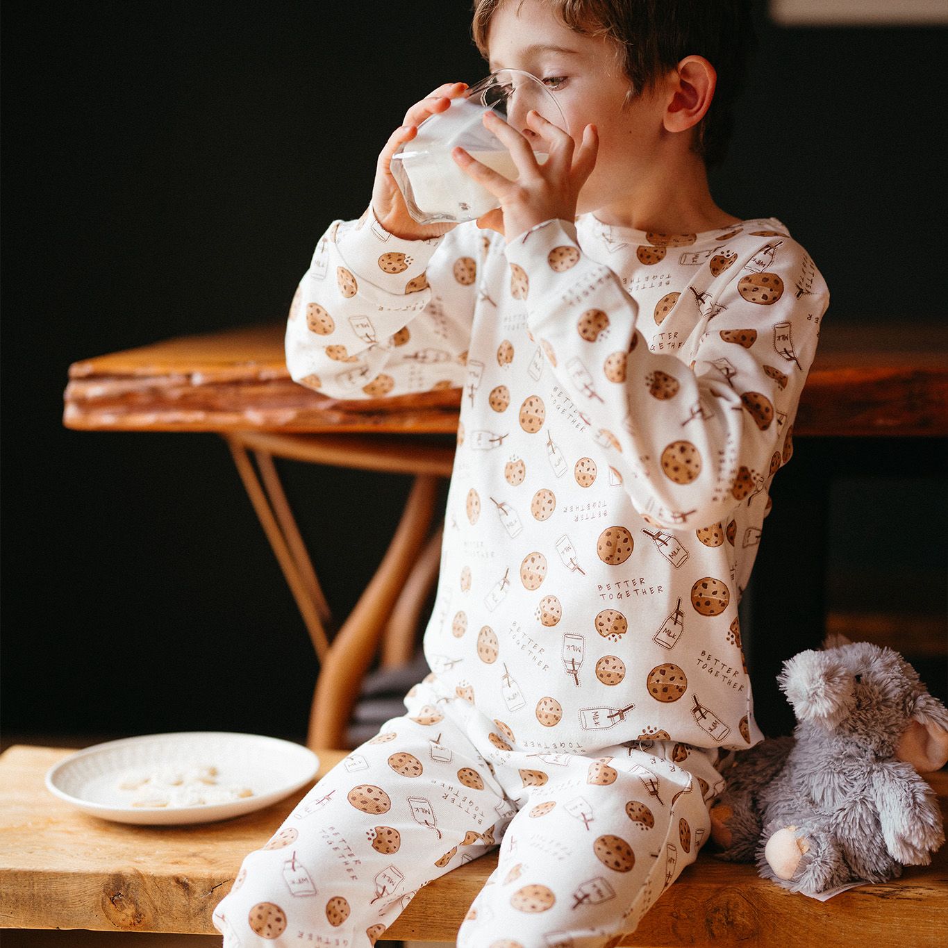 Kurabiye Canavarı Uzun Kollu Pijama Takımı