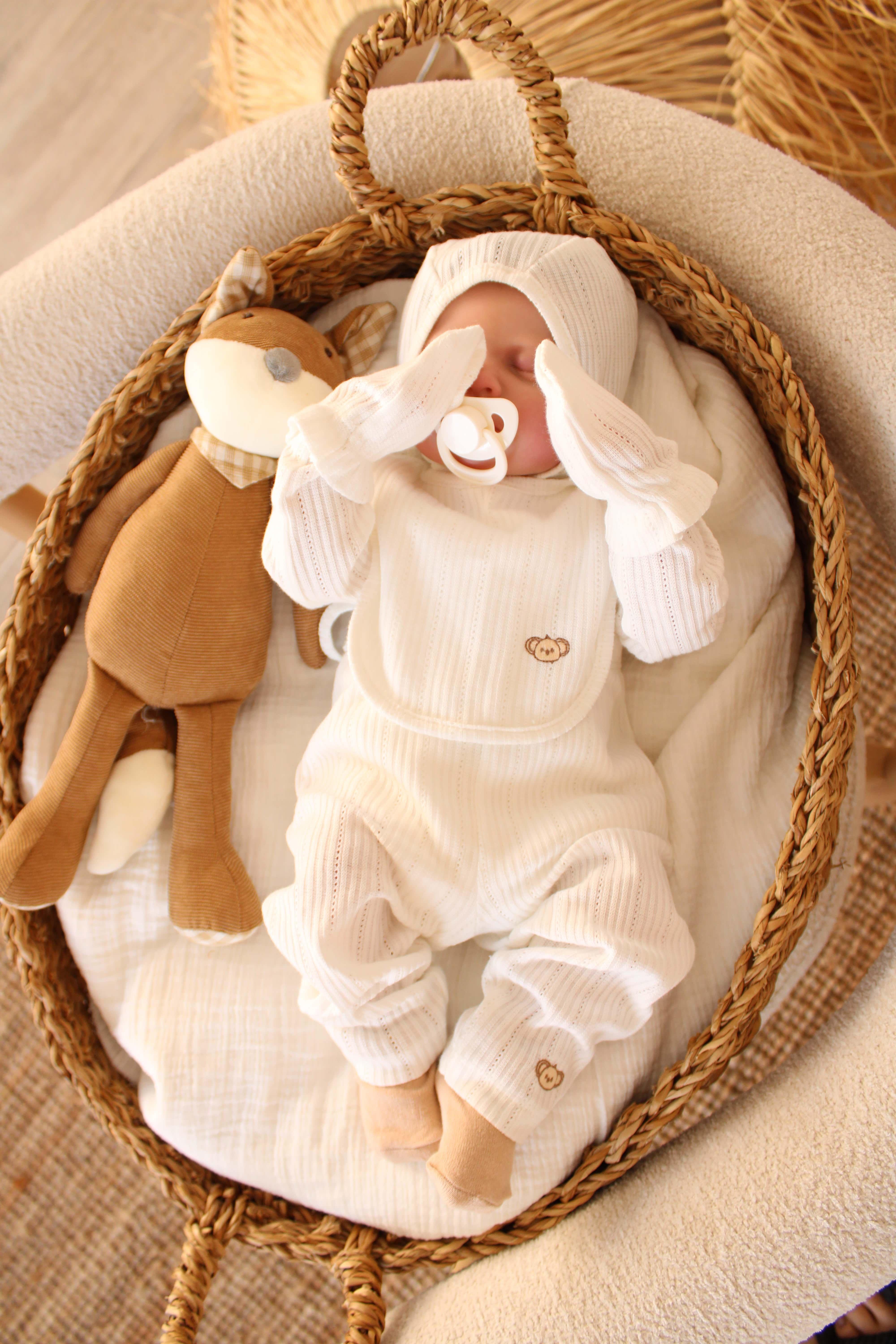 Koala Nakışlı 5li Kruvaze Yenidoğan Set