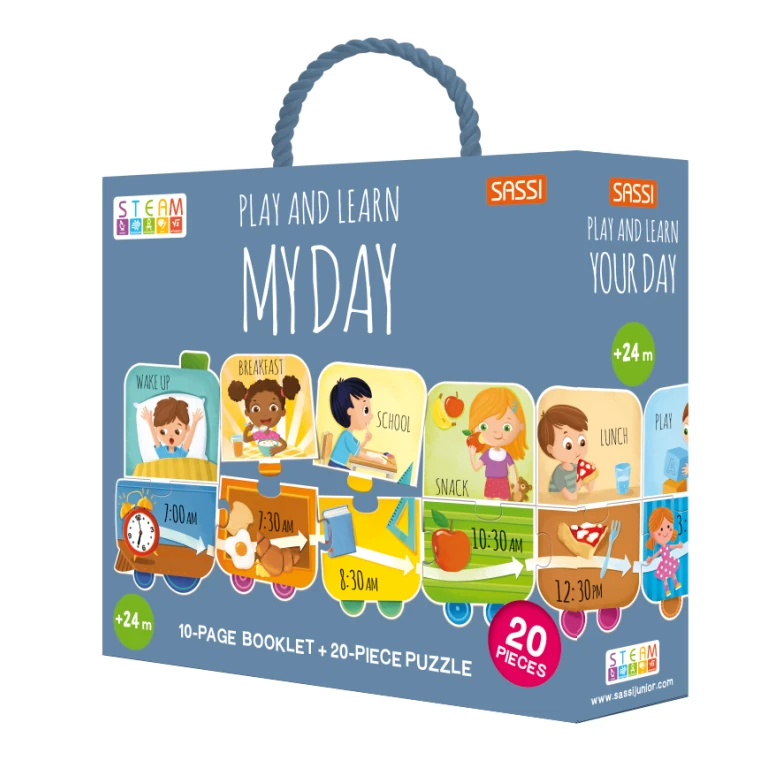 Steam puzzle. Play and learn. My day