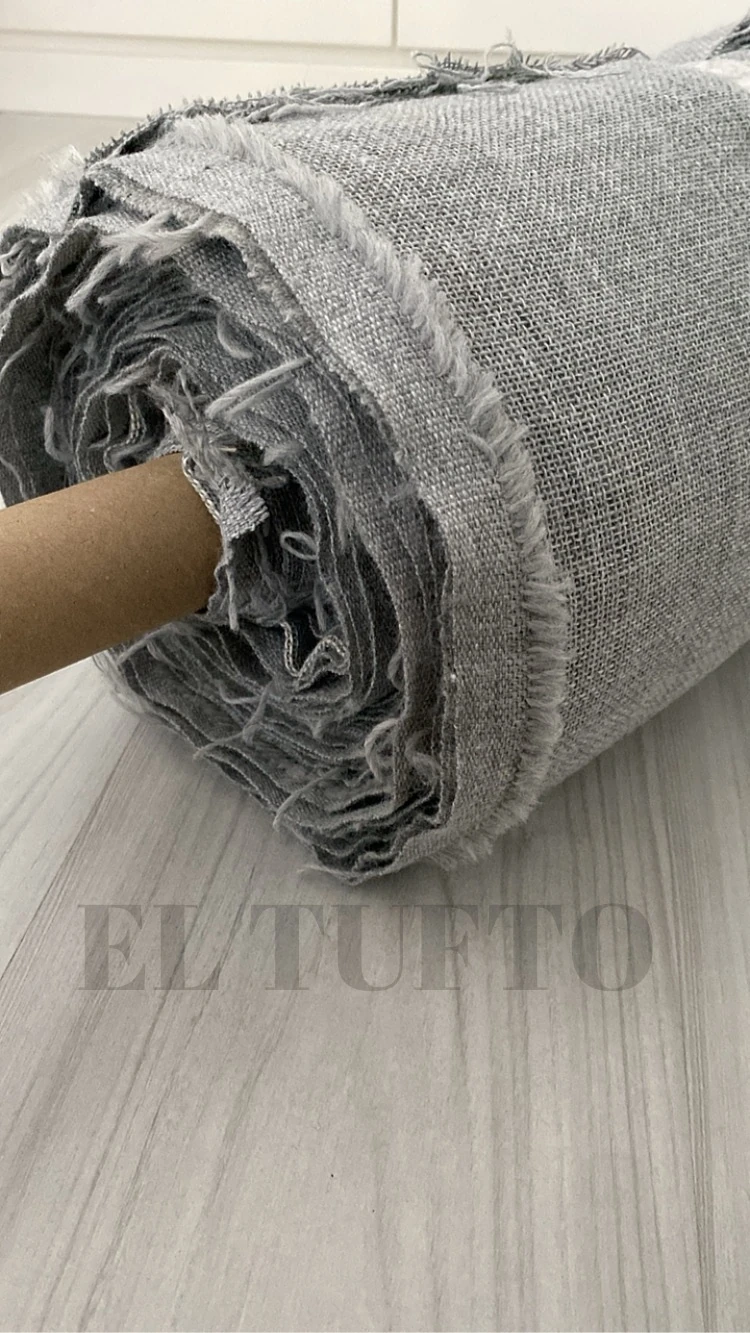 Gri Tufting Kumaşı (2.40,cm,En) - (1,5 Metre Boy)