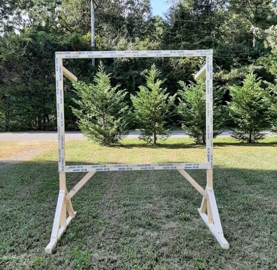 130x150 cm Kasnak İçin Çift Sıra Çivili Tufting Çıtası – Özel Ölçü Ahşap Germe Parçası