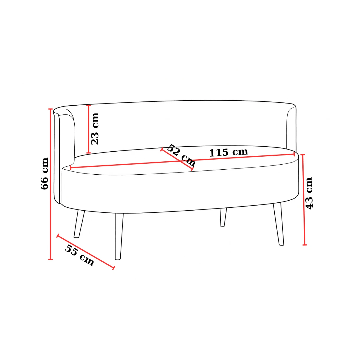 Sydney Modern Çay Seti Koltuk Takımı | Modern İskandinav Tarzı | Keten Kumaş | Füme Gri