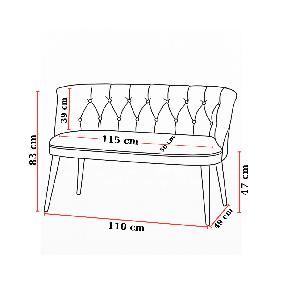 Milano Çay Seti Koltuk Takımı - Ofis Takımı - Deri Kumaş - 2+1+1+Bench+Sehpa | Krem